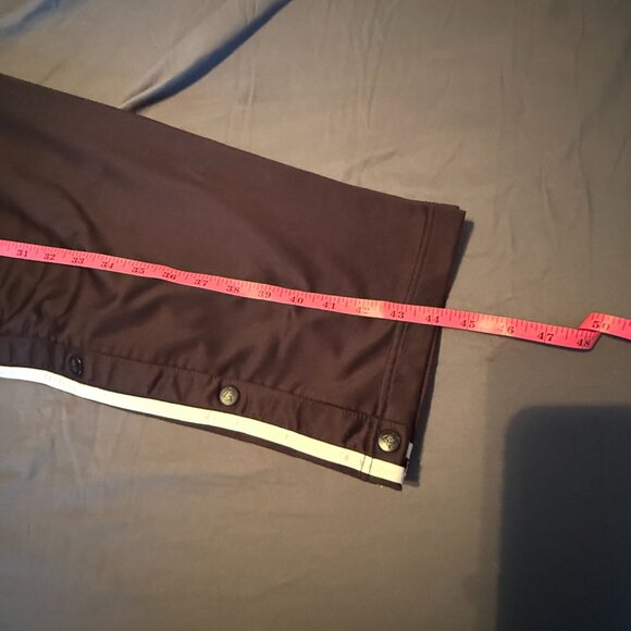 Vintage Adidas Mens XL Snap Breakaway Black/White Striped Athletic Pants - Picture 11 of 12